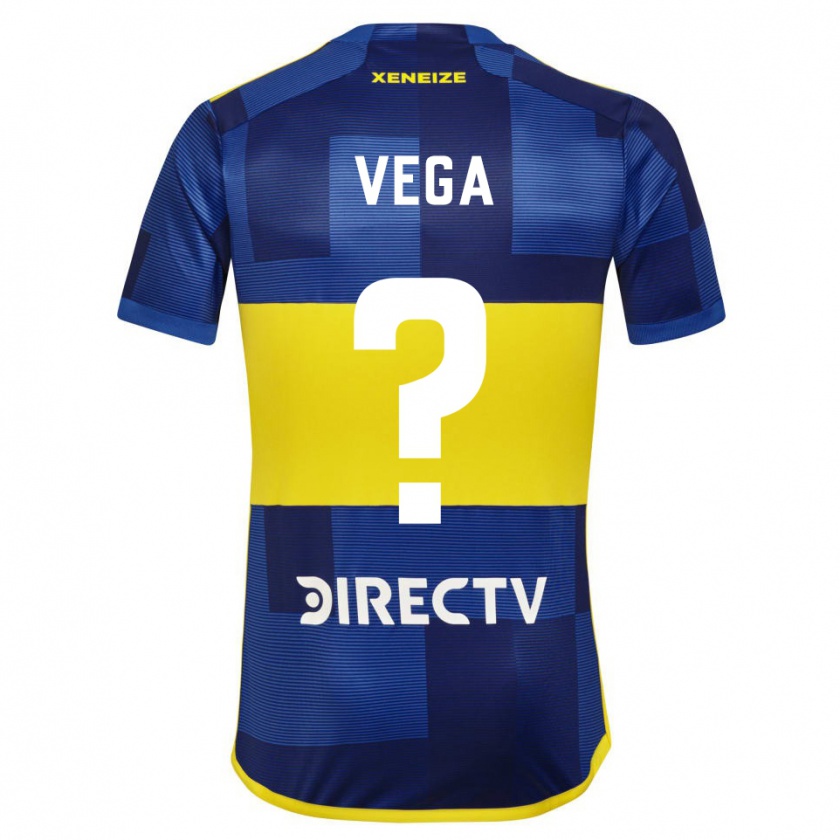 Kandiny Férfi Gabriel Vega #0 Kék Sárga Hazai Jersey 2024/25 Mez Póló Ing