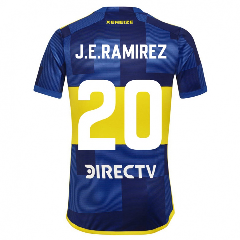 Kandiny Férfi Juan Edgardo Ramirez #20 Kék Sárga Hazai Jersey 2024/25 Mez Póló Ing