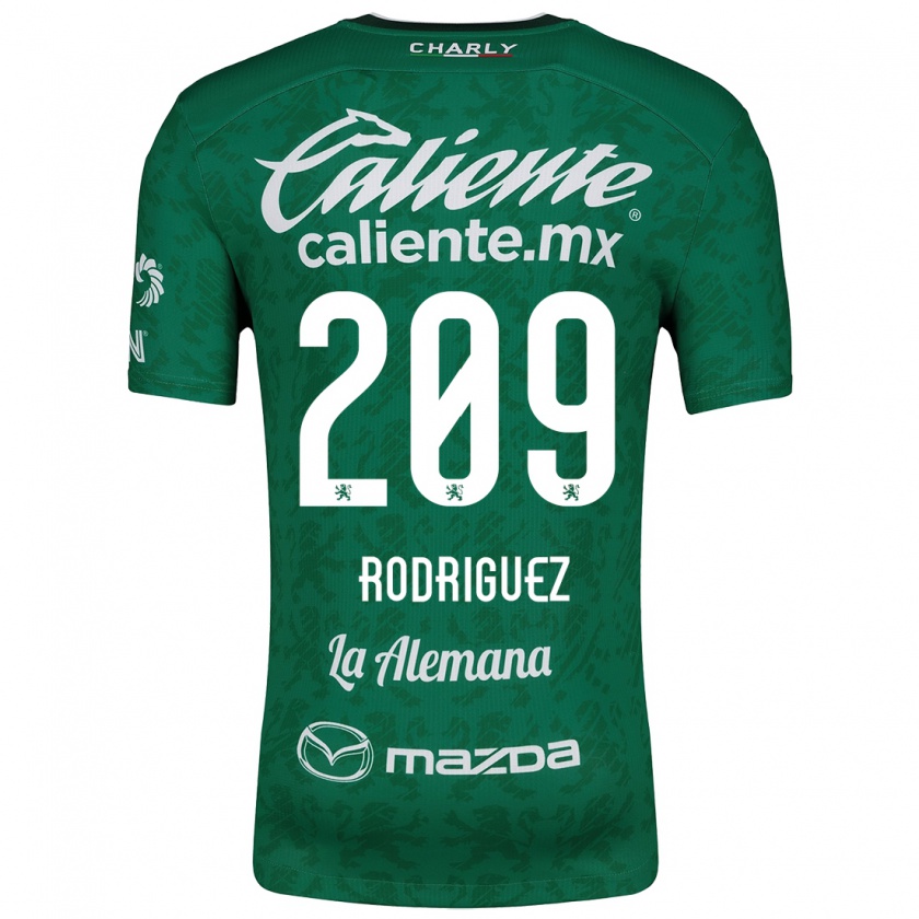 Kandiny Férfi Víctor Rodríguez #209 Zöld Fehér Hazai Jersey 2024/25 Mez Póló Ing