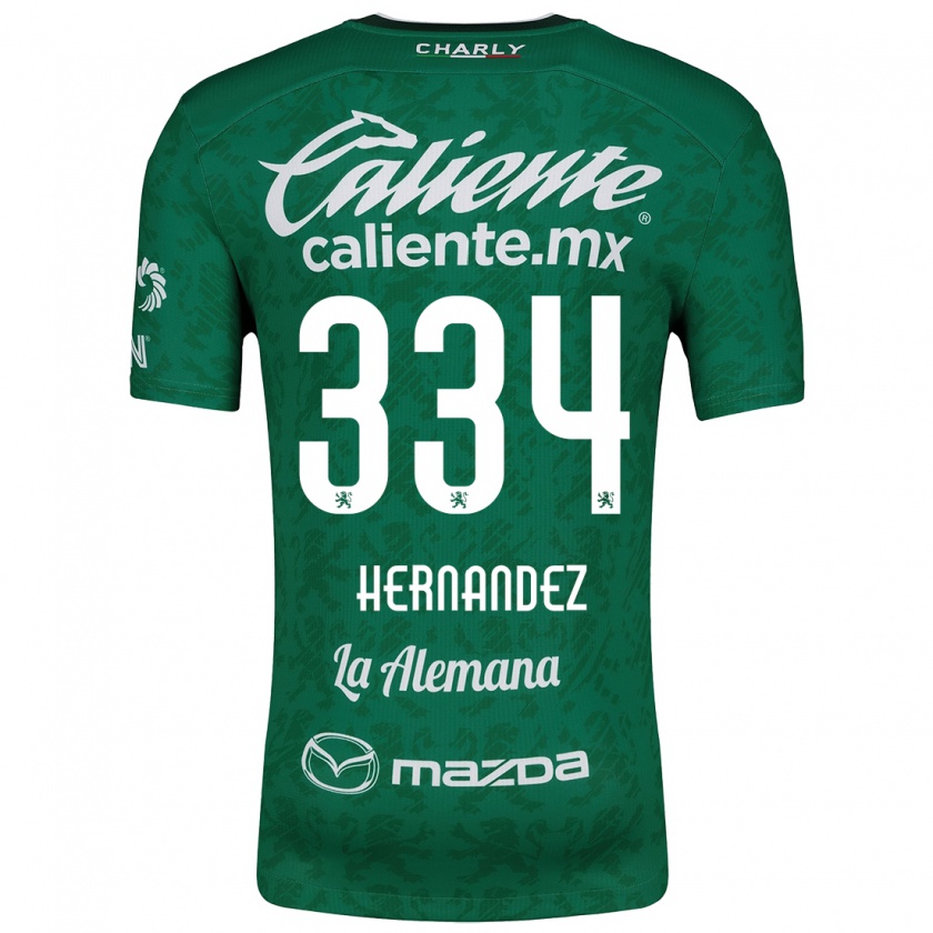 Kandiny Férfi Alan Hernández #334 Zöld Fehér Hazai Jersey 2024/25 Mez Póló Ing