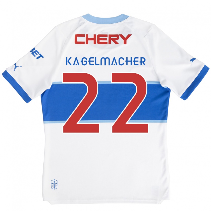 Kandiny Férfi Gary Kagelmacher #22 Fehér Kék Hazai Jersey 2024/25 Mez Póló Ing