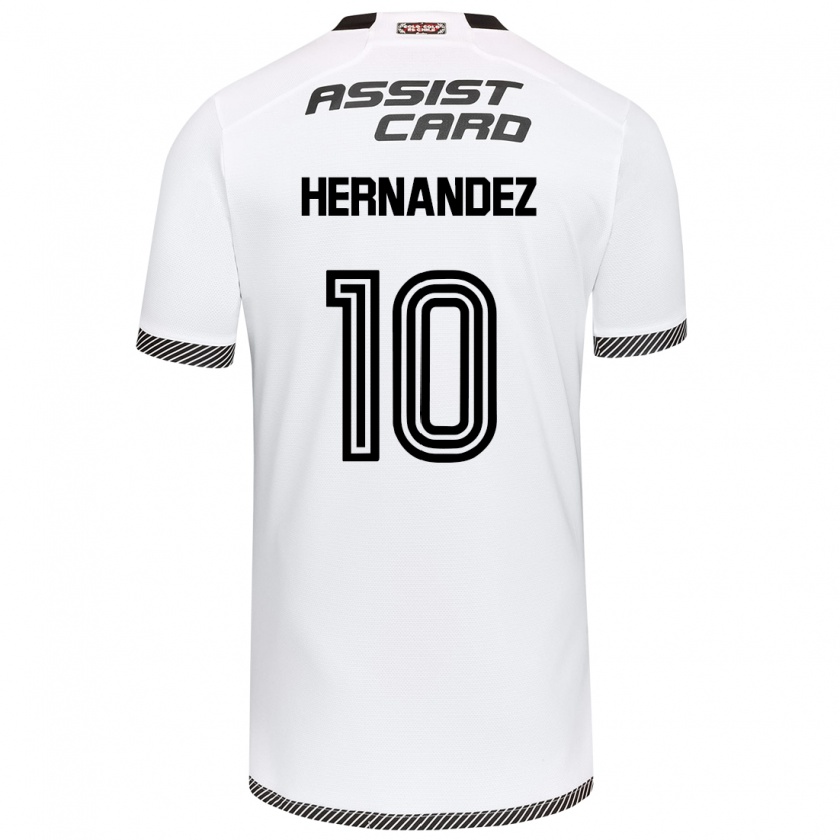 Kandiny Férfi Leandro Hernández #10 Fehér Fekete Hazai Jersey 2024/25 Mez Póló Ing