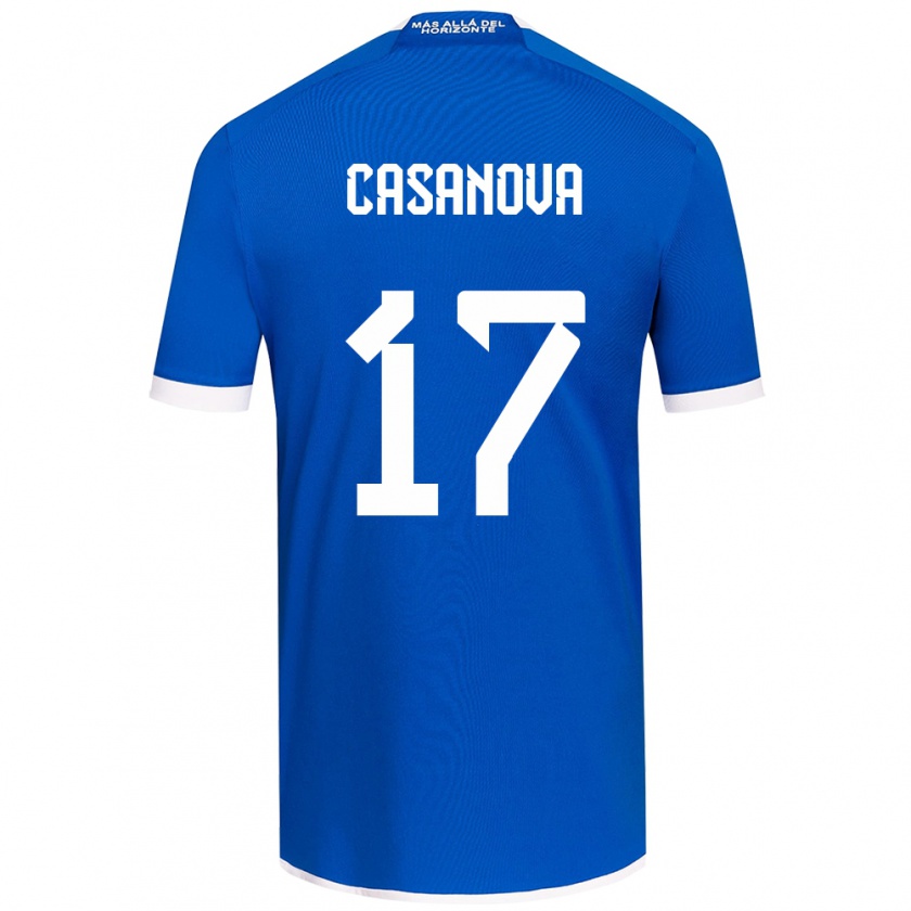 Kandiny Férfi Luis Casanova #17 Kék Fehér Hazai Jersey 2024/25 Mez Póló Ing