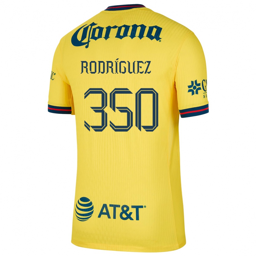 Kandiny Férfi Ángel Rodríguez #350 Sárga Kék Hazai Jersey 2024/25 Mez Póló Ing