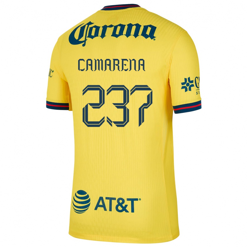 Kandiny Férfi Santiago Camarena #237 Sárga Kék Hazai Jersey 2024/25 Mez Póló Ing