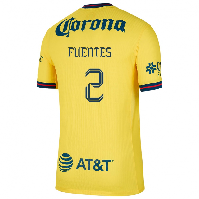 Kandiny Férfi Luis Fuentes #2 Sárga Kék Hazai Jersey 2024/25 Mez Póló Ing