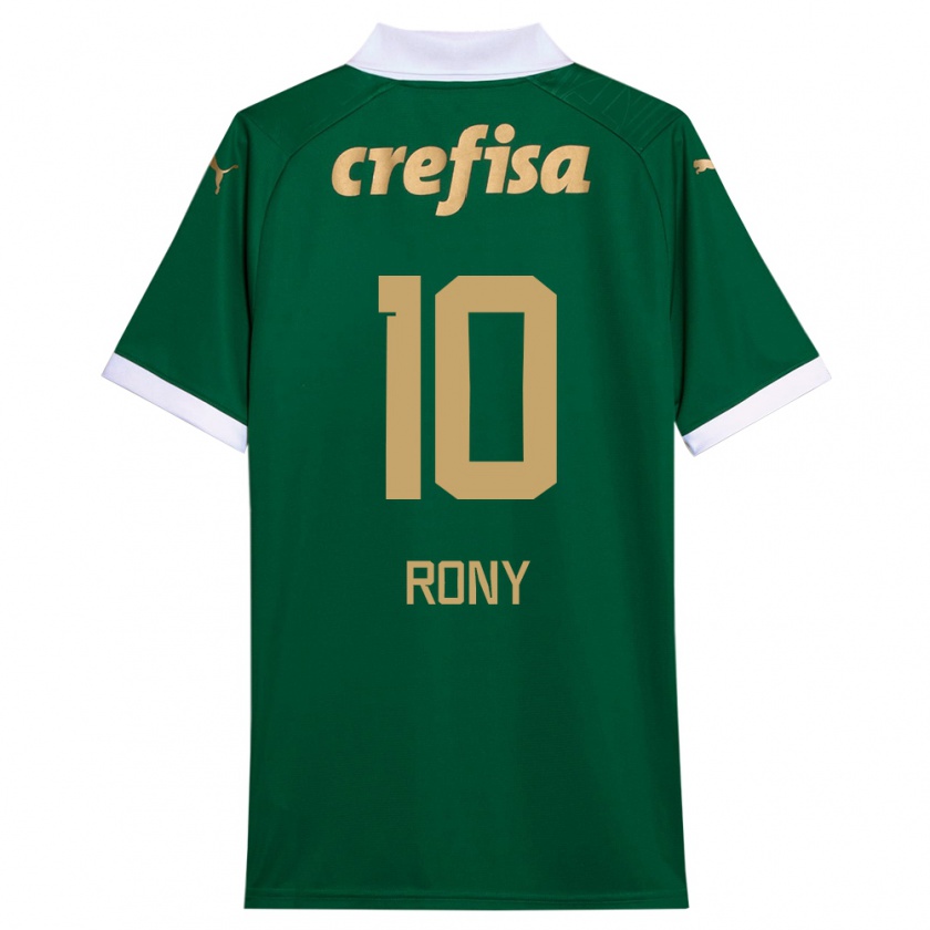 Kandiny Férfi Rony #10 Zöld Fehér Hazai Jersey 2024/25 Mez Póló Ing