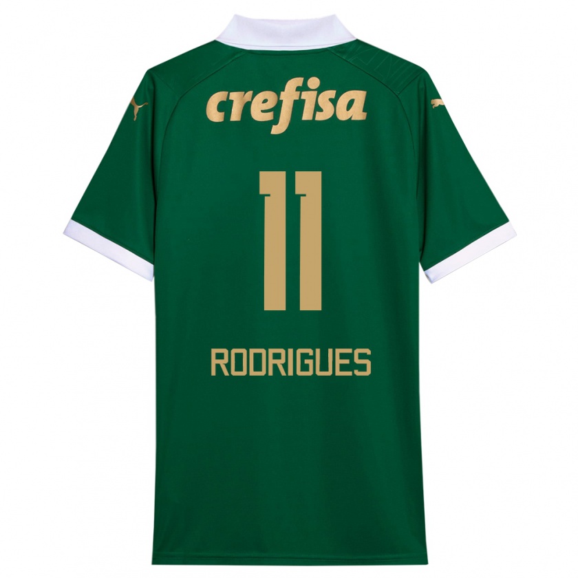 Kandiny Férfi Bruno Rodrigues #11 Zöld Fehér Hazai Jersey 2024/25 Mez Póló Ing