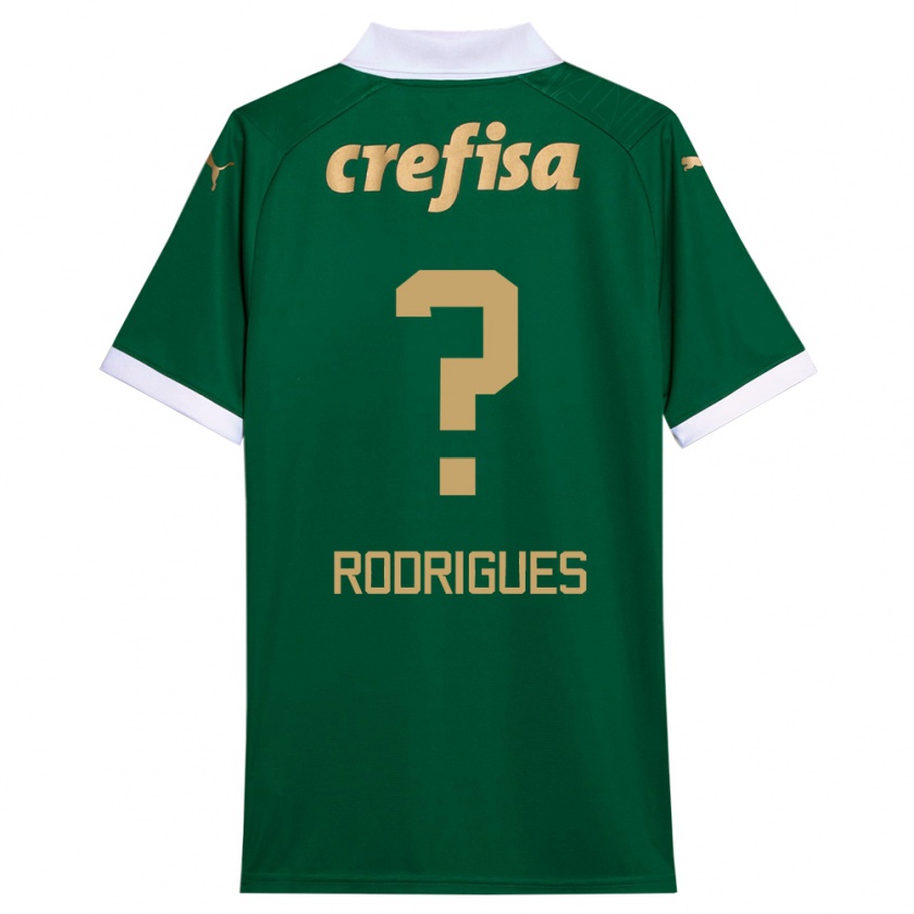 Kandiny Férfi César Rodrigues #0 Zöld Fehér Hazai Jersey 2024/25 Mez Póló Ing