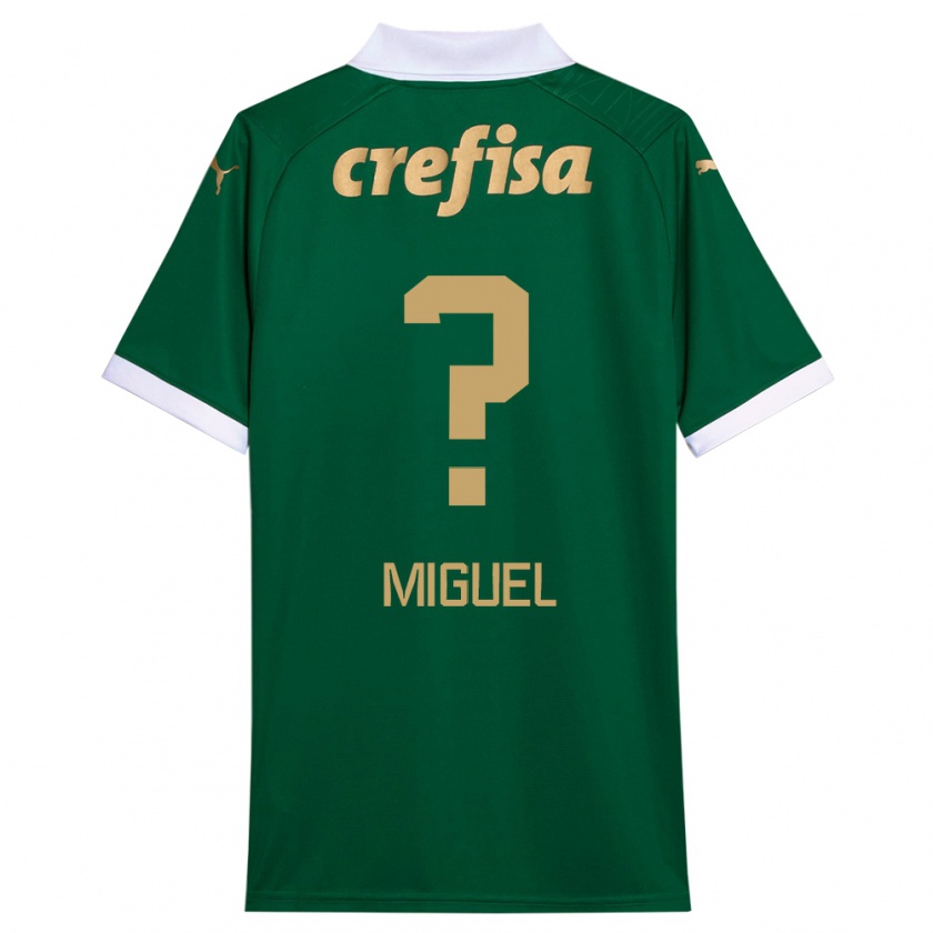 Kandiny Férfi Carlos Miguel #0 Zöld Fehér Hazai Jersey 2024/25 Mez Póló Ing