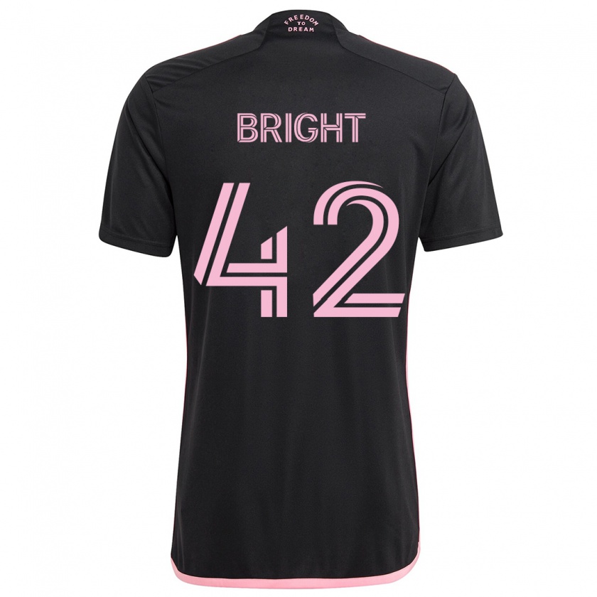 Kandiny Férfi Yannick Bright #42 Fekete Idegenbeli Jersey 2024/25 Mez Póló Ing