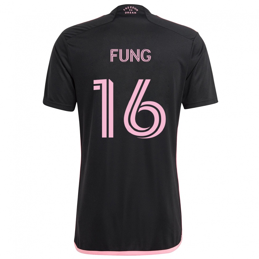 Kandiny Férfi Victor Fung #16 Fekete Idegenbeli Jersey 2024/25 Mez Póló Ing