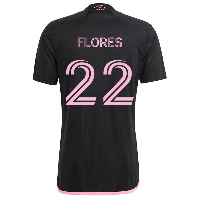 Kandiny Férfi Alejandro Flores #22 Fekete Idegenbeli Jersey 2024/25 Mez Póló Ing