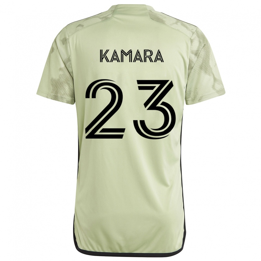 Kandiny Férfi Kei Kamara #23 Világos Zöld Idegenbeli Jersey 2024/25 Mez Póló Ing