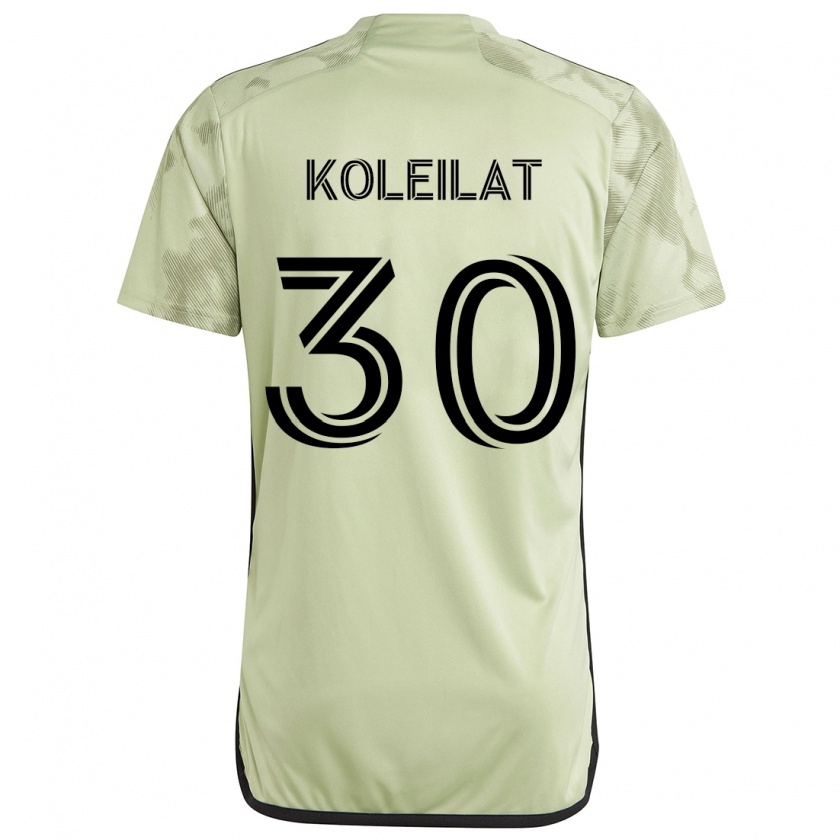 Kandiny Férfi Jassem Koleilat #30 Világos Zöld Idegenbeli Jersey 2024/25 Mez Póló Ing