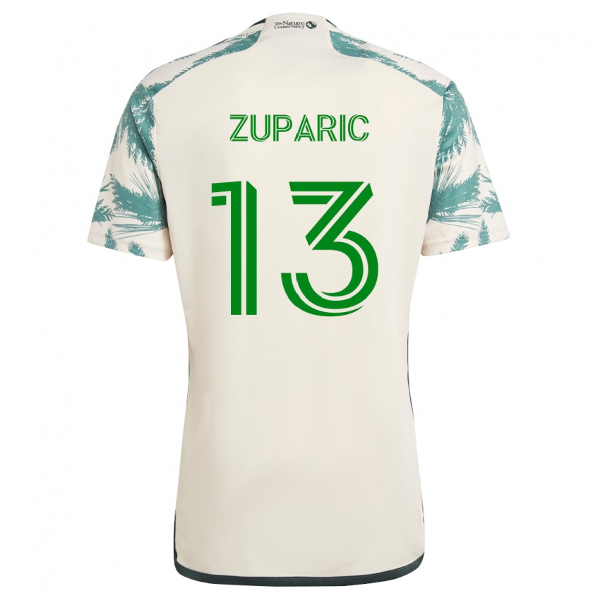 Kandiny Férfi Dario Zuparic #13 Bézs Barna Idegenbeli Jersey 2024/25 Mez Póló Ing