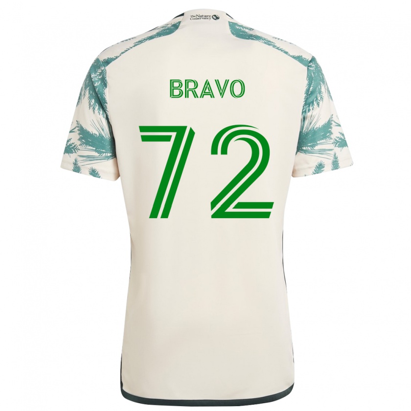 Kandiny Férfi Julian Bravo #72 Bézs Barna Idegenbeli Jersey 2024/25 Mez Póló Ing