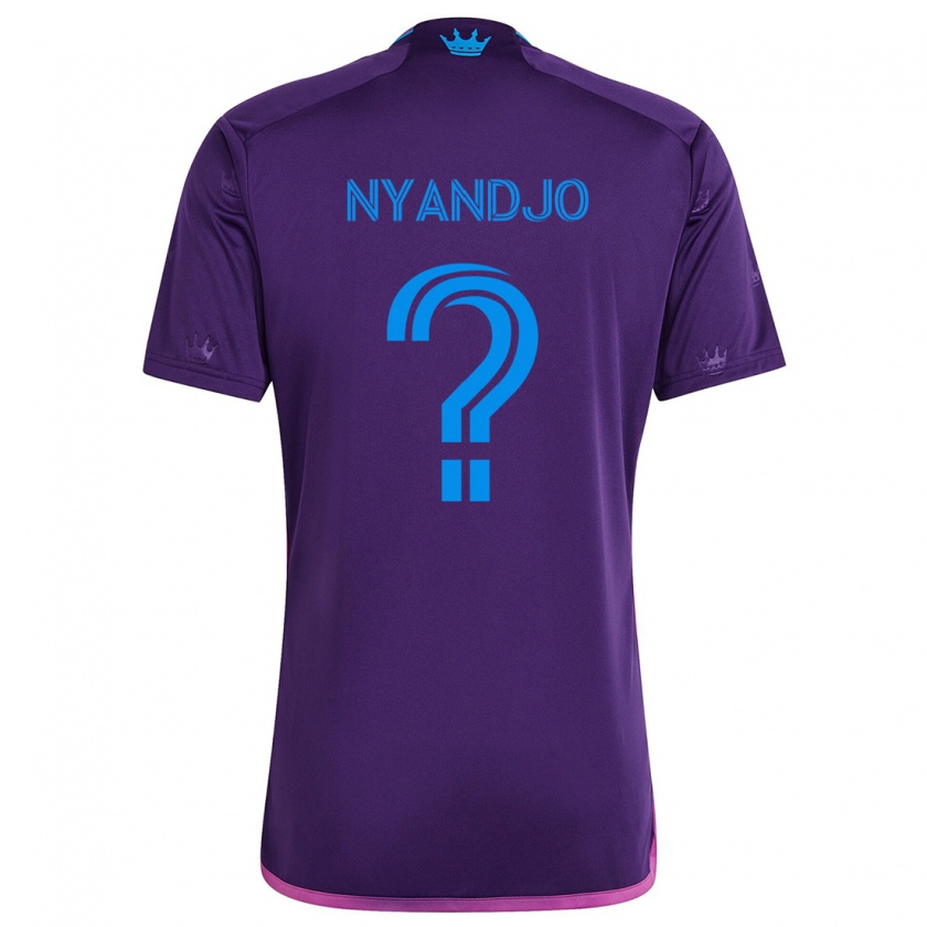 Kandiny Férfi James Nyandjo #0 Lila Kék Idegenbeli Jersey 2024/25 Mez Póló Ing