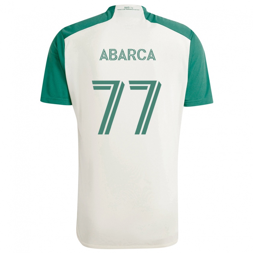 Kandiny Férfi Diego Abarca #77 Barna Színek Zöld Idegenbeli Jersey 2024/25 Mez Póló Ing