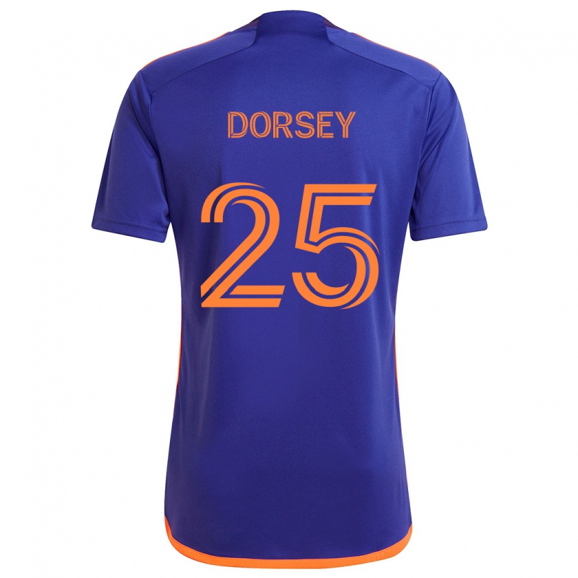 Kandiny Férfi Griffin Dorsey #25 Lila Narancs Idegenbeli Jersey 2024/25 Mez Póló Ing