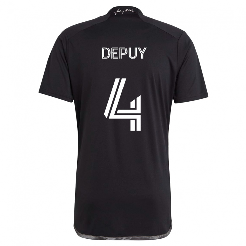 Kandiny Férfi Nick Depuy #4 Fekete Idegenbeli Jersey 2024/25 Mez Póló Ing