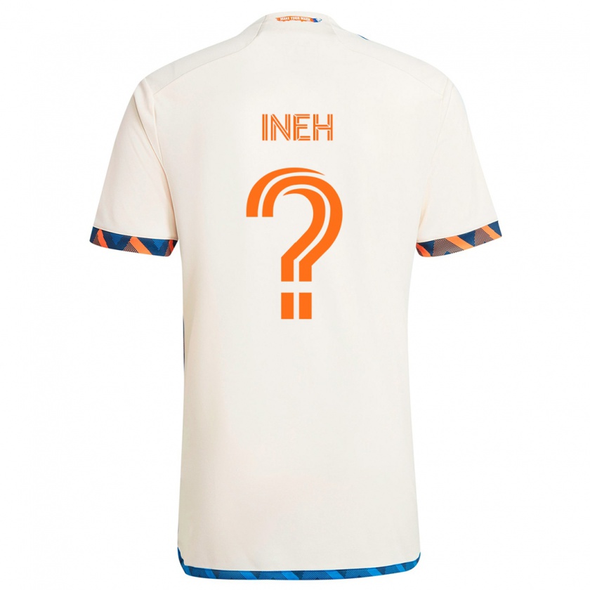 Kandiny Férfi Joel Ineh #0 Fehér Narancs Idegenbeli Jersey 2024/25 Mez Póló Ing