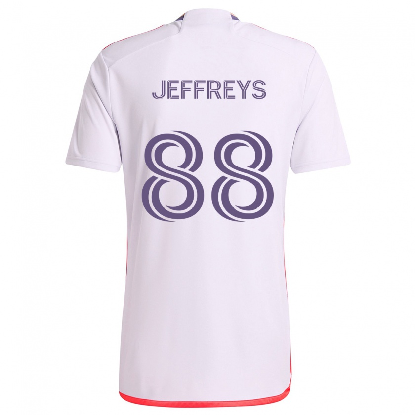 Kandiny Férfi Tj Jeffreys #88 Fehér Piros Lila Idegenbeli Jersey 2024/25 Mez Póló Ing