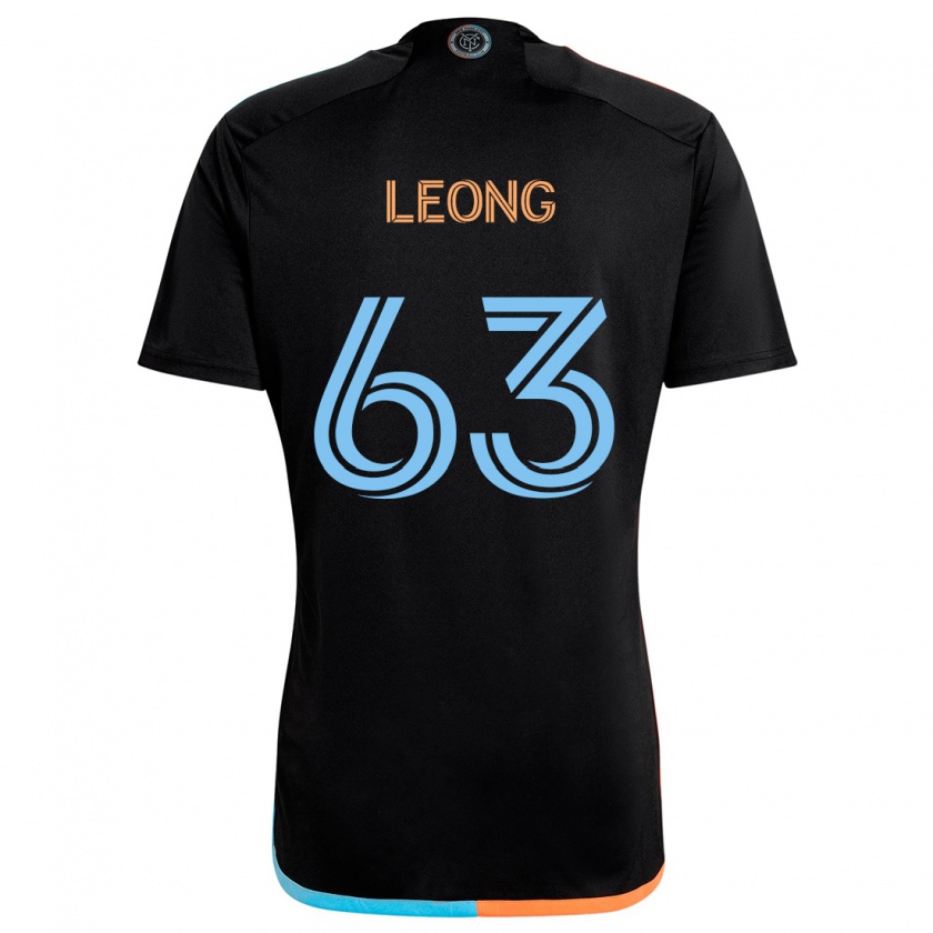 Kandiny Férfi Matthew Leong #63 Fekete Narancs Kék Idegenbeli Jersey 2024/25 Mez Póló Ing