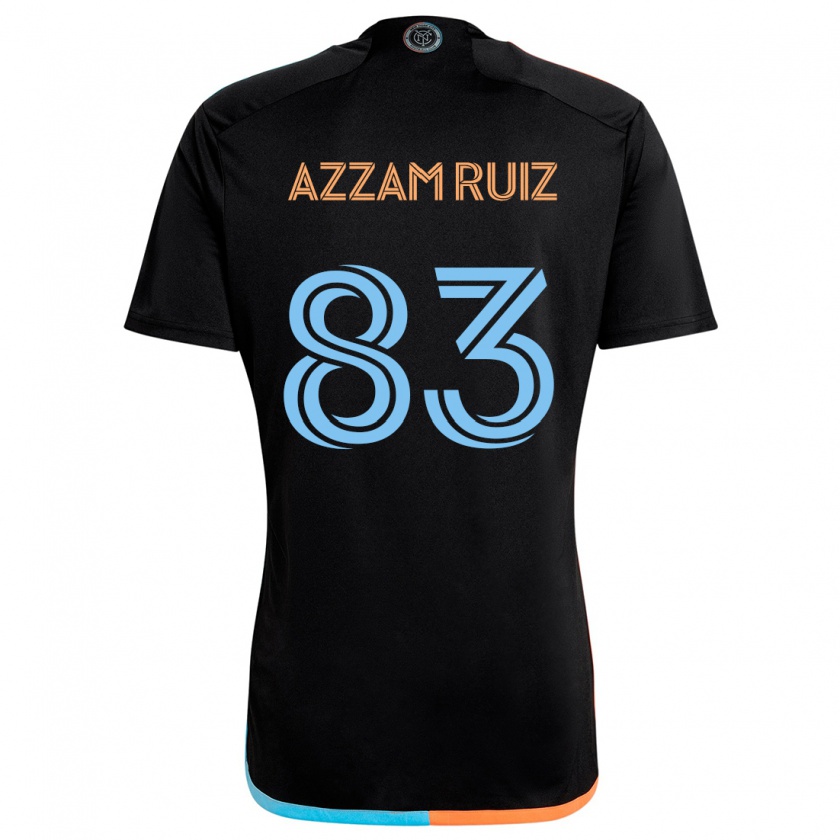 Kandiny Férfi Camil Azzam Ruiz #83 Fekete Narancs Kék Idegenbeli Jersey 2024/25 Mez Póló Ing