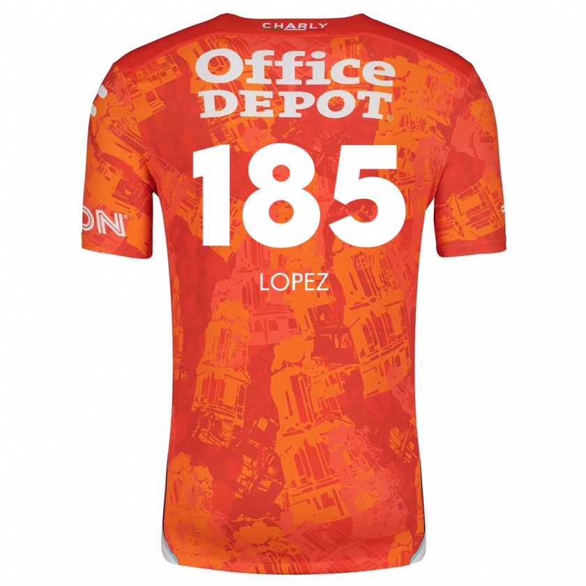 Kandiny Férfi René López #185 Narancssárga Fehér Idegenbeli Jersey 2024/25 Mez Póló Ing