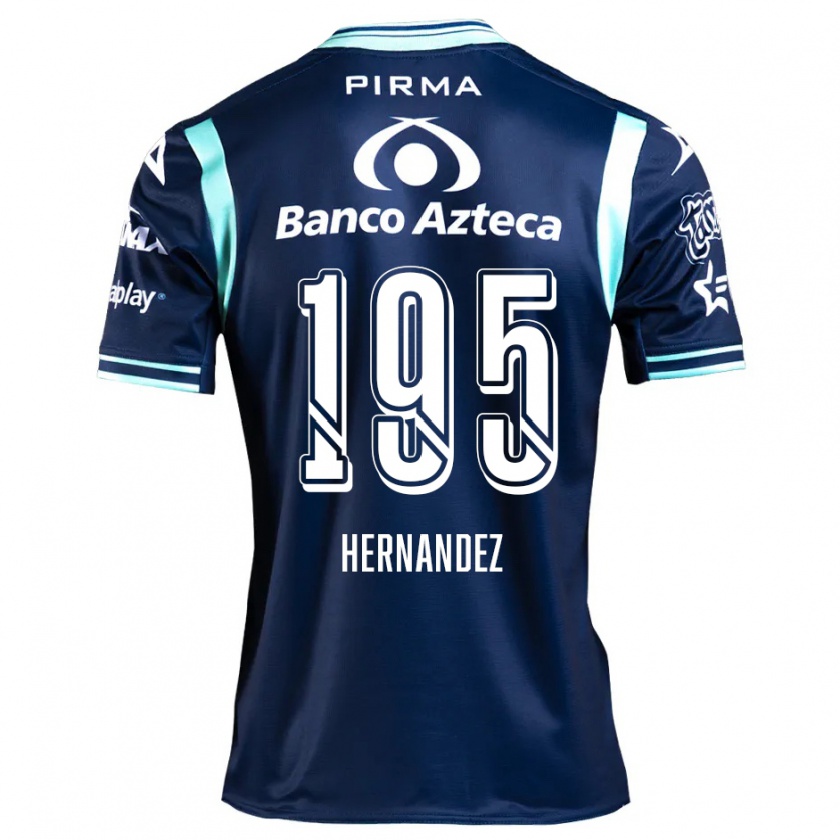 Kandiny Férfi Daniel Hernández #195 Sötétkék Idegenbeli Jersey 2024/25 Mez Póló Ing