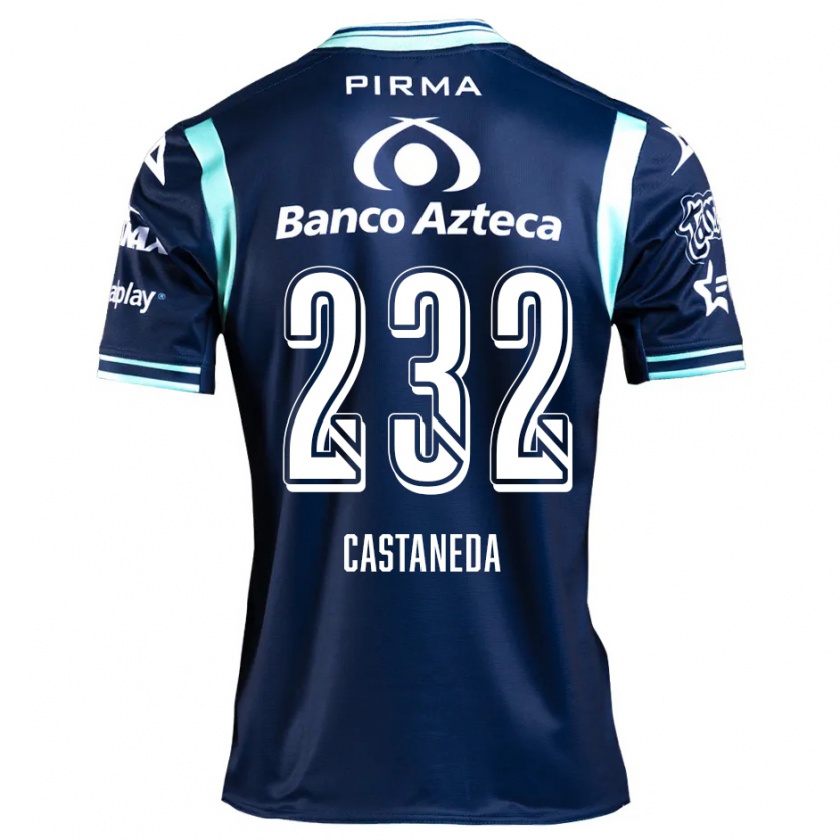 Kandiny Férfi Ángel Castañeda #232 Sötétkék Idegenbeli Jersey 2024/25 Mez Póló Ing