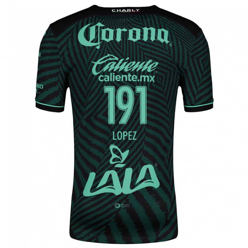 Kandiny Férfi Carlos López #191 Fekete Zöld Idegenbeli Jersey 2024/25 Mez Póló Ing