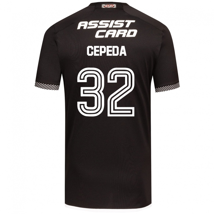 Kandiny Férfi Lucas Cepeda #32 Fekete-Fehér Idegenbeli Jersey 2024/25 Mez Póló Ing