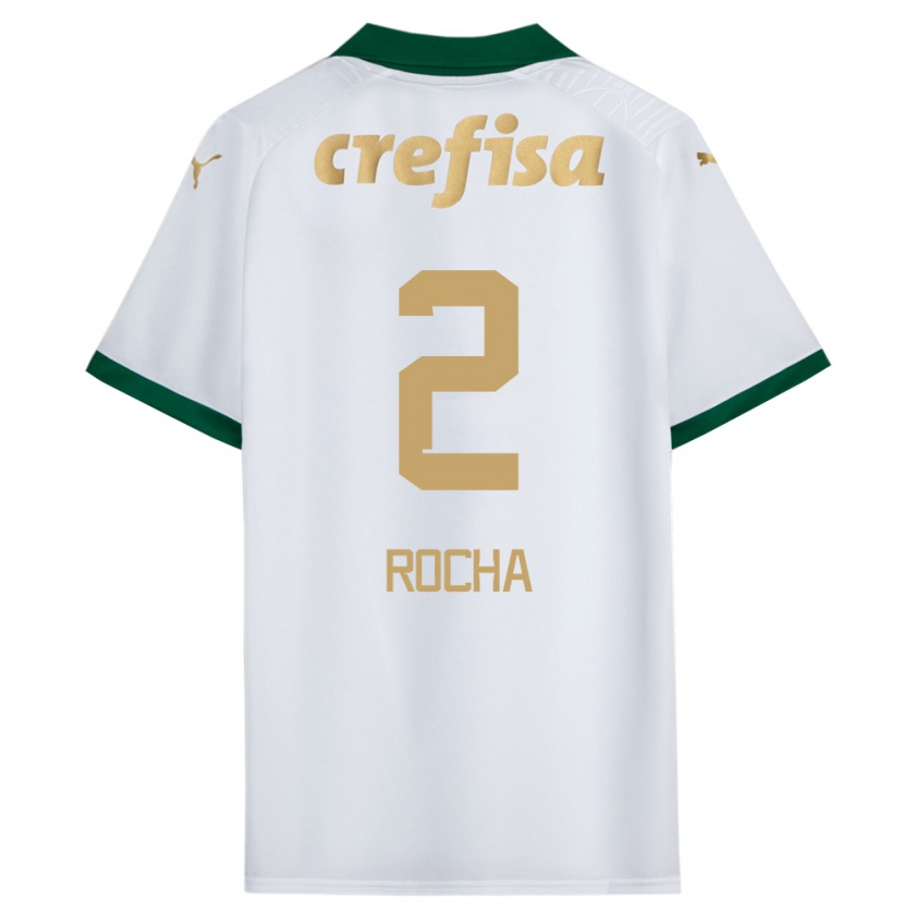 Kandiny Férfi Marcos Rocha #2 Fehér Zöld Idegenbeli Jersey 2024/25 Mez Póló Ing