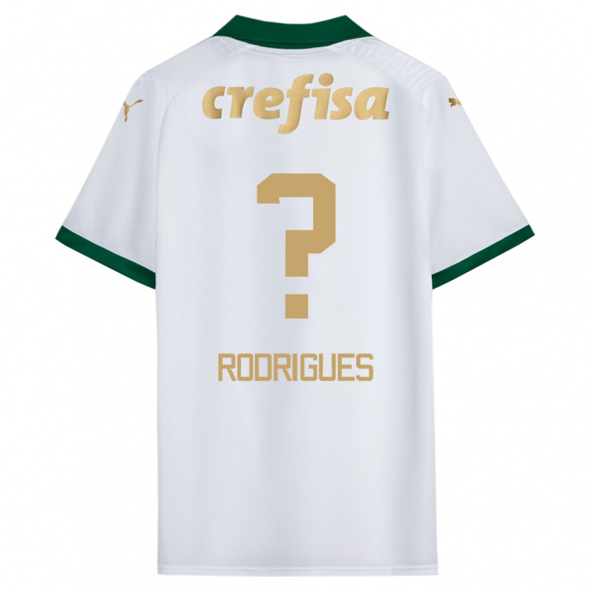 Kandiny Férfi César Rodrigues #0 Fehér Zöld Idegenbeli Jersey 2024/25 Mez Póló Ing