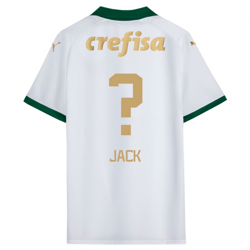 Kandiny Férfi Fellipe Jack #0 Fehér Zöld Idegenbeli Jersey 2024/25 Mez Póló Ing