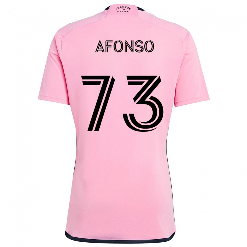 Kandiny Női Leo Afonso #73 Rózsaszín Hazai Jersey 2024/25 Mez Póló Ing