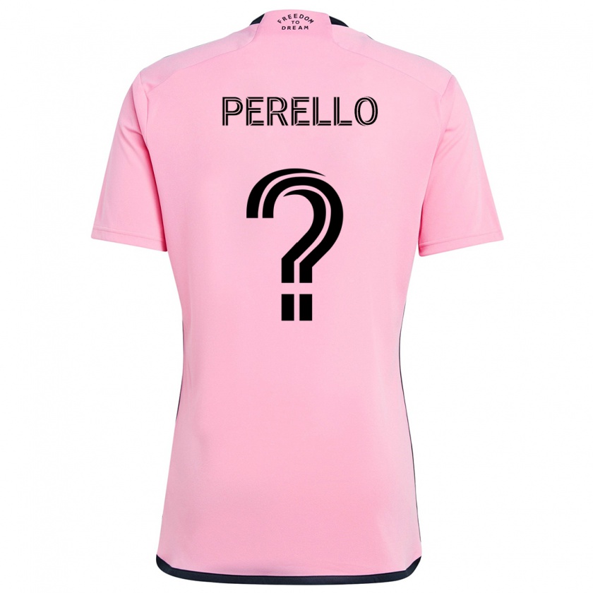 Kandiny Női Sergio Perello #0 Rózsaszín Hazai Jersey 2024/25 Mez Póló Ing