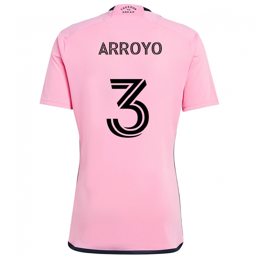 Kandiny Női Dixon Arroyo #3 Rózsaszín Hazai Jersey 2024/25 Mez Póló Ing