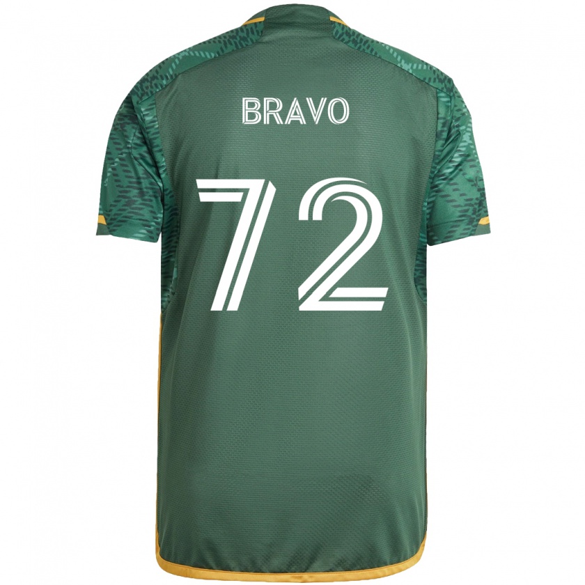 Kandiny Női Julian Bravo #72 Zöld Narancs Hazai Jersey 2024/25 Mez Póló Ing