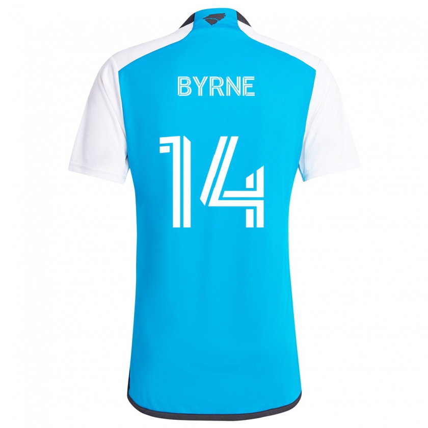 Kandiny Női Nathan Byrne #14 Kék Fehér Hazai Jersey 2024/25 Mez Póló Ing