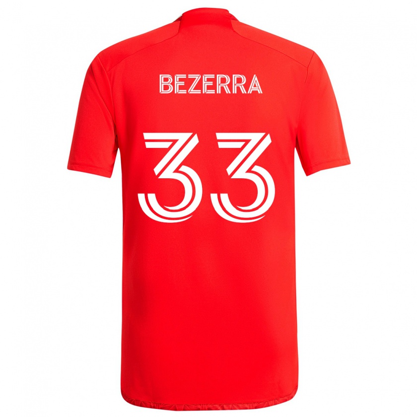 Kandiny Női Victor Bezerra #33 Piros Fehér Hazai Jersey 2024/25 Mez Póló Ing