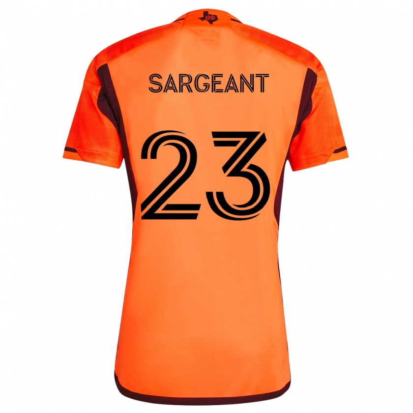 Kandiny Női Kieran Sargeant #23 Narancs Fekete Hazai Jersey 2024/25 Mez Póló Ing