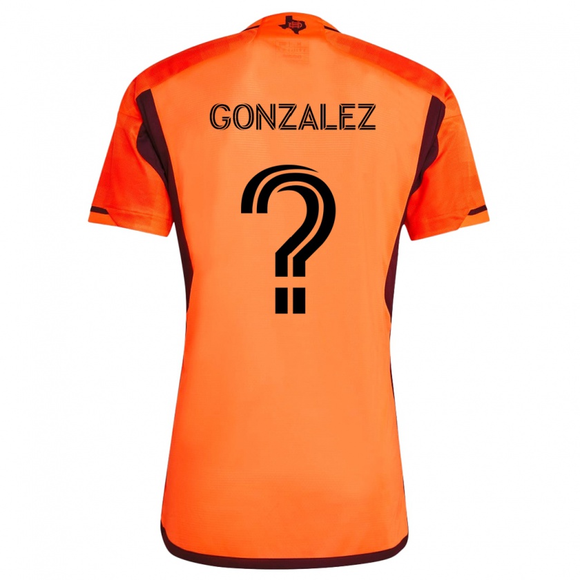 Kandiny Női Axel Gonzalez #0 Narancs Fekete Hazai Jersey 2024/25 Mez Póló Ing