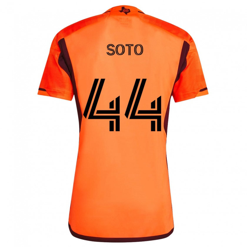 Kandiny Női Ezekiel Soto #44 Narancs Fekete Hazai Jersey 2024/25 Mez Póló Ing