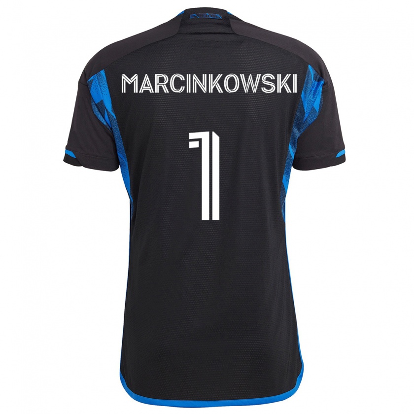 Kandiny Női Jt Marcinkowski #1 Kék Fekete Hazai Jersey 2024/25 Mez Póló Ing