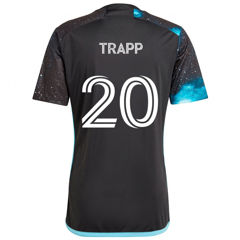 Kandiny Női Wil Trapp #20 Fekete Kék Hazai Jersey 2024/25 Mez Póló Ing