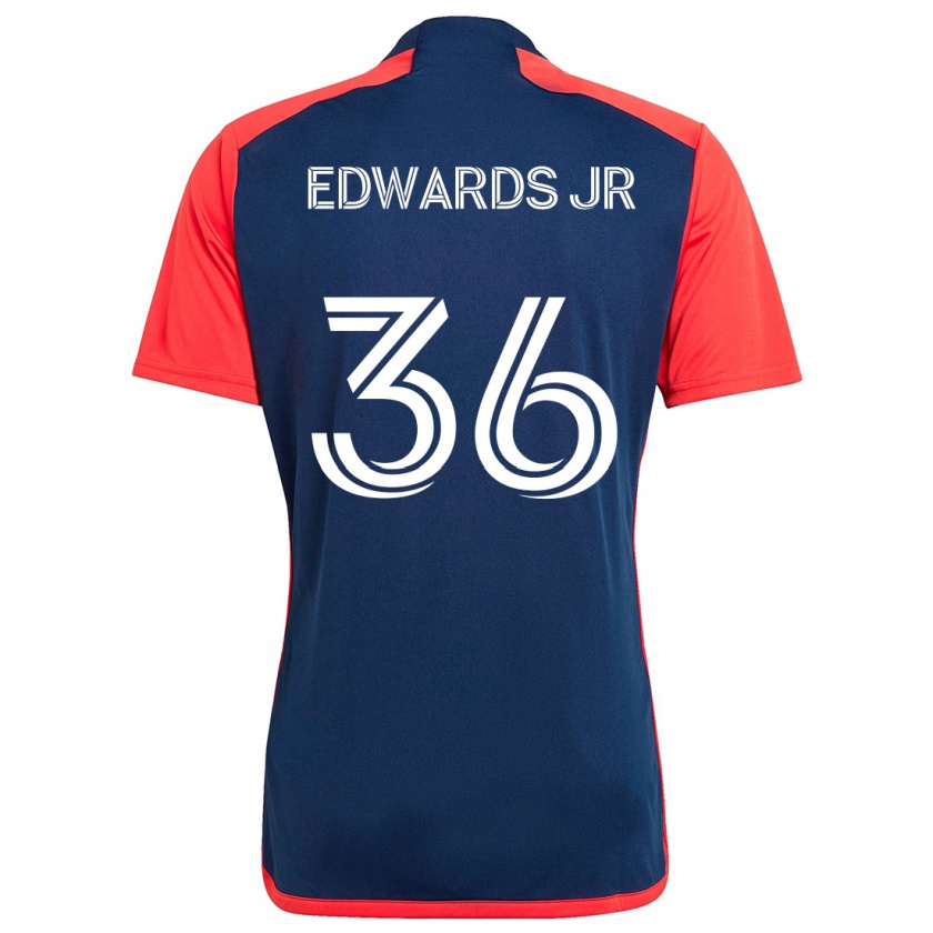 Kandiny Női Earl Edwards Jr. #36 Kék Piros Hazai Jersey 2024/25 Mez Póló Ing