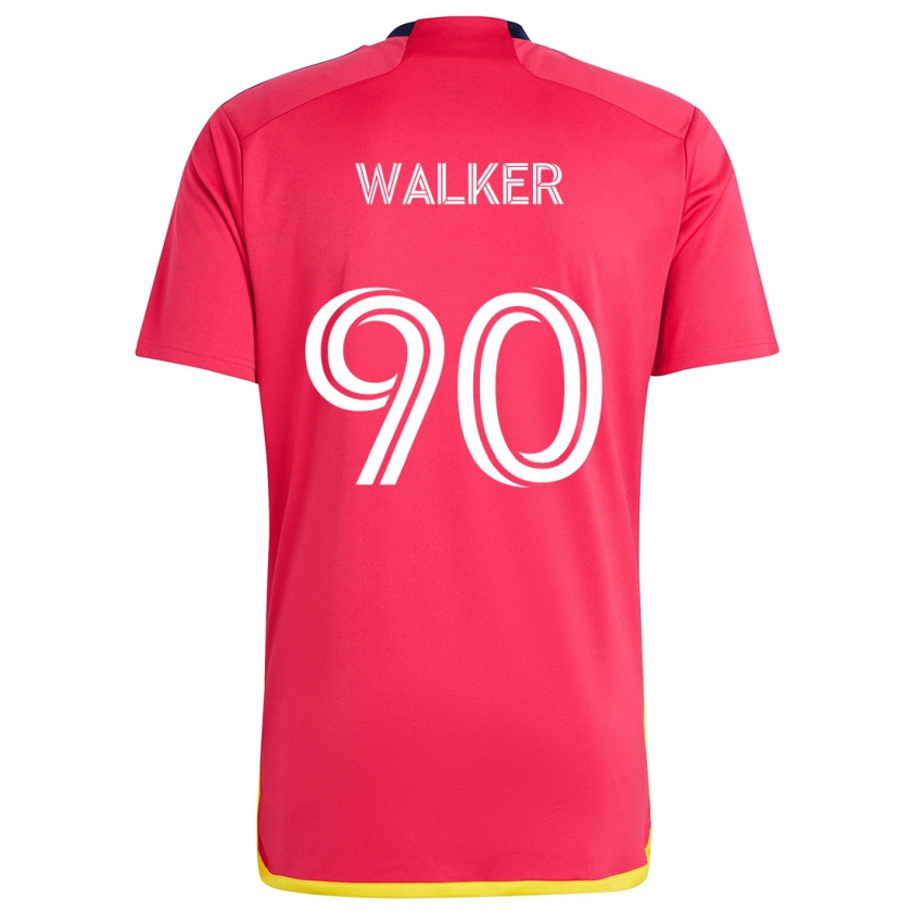 Kandiny Női Eric Walker #90 Piros Kék Hazai Jersey 2024/25 Mez Póló Ing